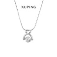 fashion heartshaped necklace inlaid diamond alloy collarbone chainpicture10